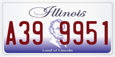 IL license plate A399951