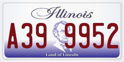 IL license plate A399952