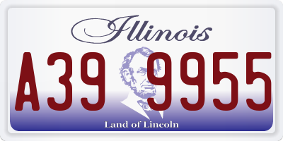 IL license plate A399955