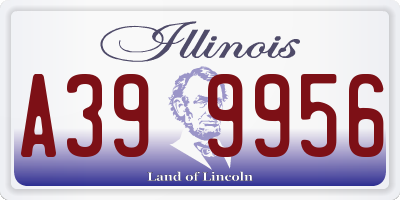 IL license plate A399956