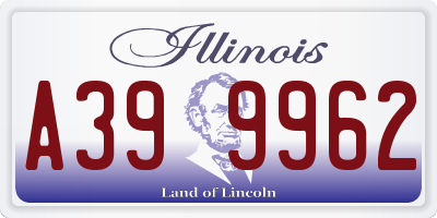 IL license plate A399962