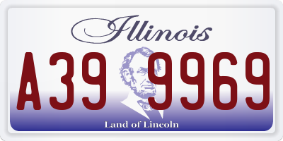 IL license plate A399969