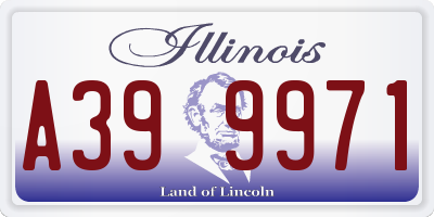 IL license plate A399971