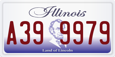 IL license plate A399979