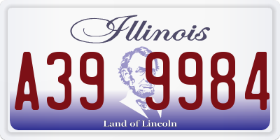 IL license plate A399984