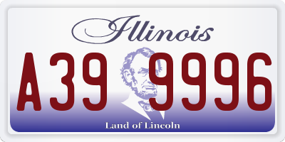 IL license plate A399996