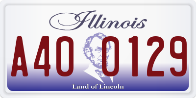 IL license plate A400129