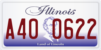 IL license plate A400622
