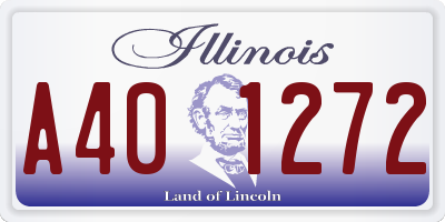 IL license plate A401272