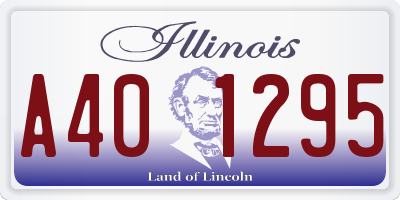 IL license plate A401295