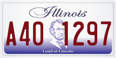 IL license plate A401297