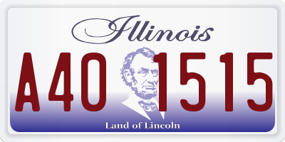 IL license plate A401515