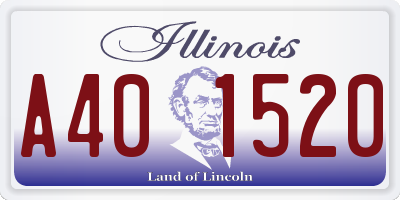 IL license plate A401520