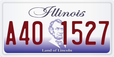 IL license plate A401527