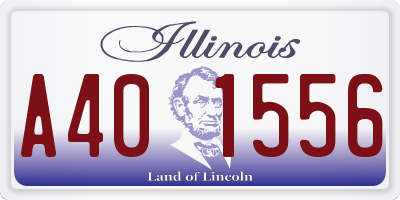 IL license plate A401556
