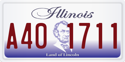 IL license plate A401711