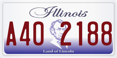 IL license plate A402188