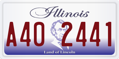 IL license plate A402441