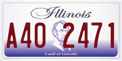 IL license plate A402471