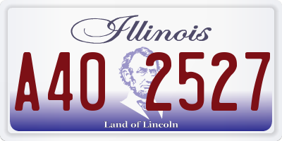 IL license plate A402527