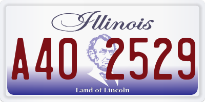 IL license plate A402529