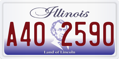 IL license plate A402590