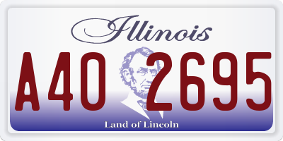 IL license plate A402695