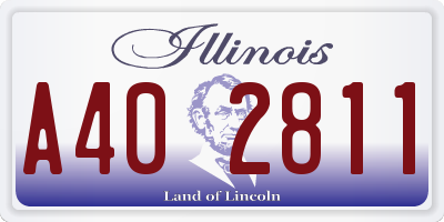 IL license plate A402811