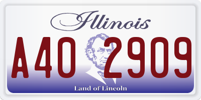 IL license plate A402909