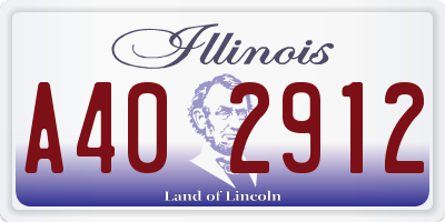 IL license plate A402912