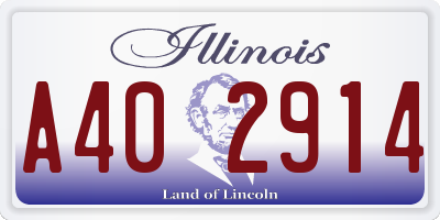 IL license plate A402914