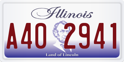 IL license plate A402941