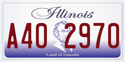 IL license plate A402970