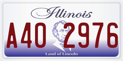 IL license plate A402976