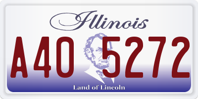 IL license plate A405272