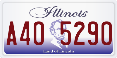 IL license plate A405290