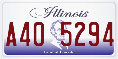 IL license plate A405294
