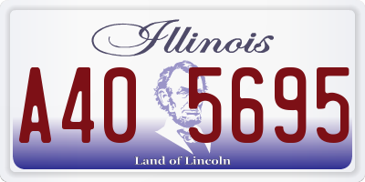 IL license plate A405695