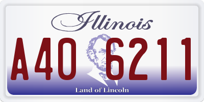 IL license plate A406211