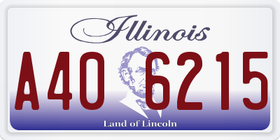 IL license plate A406215