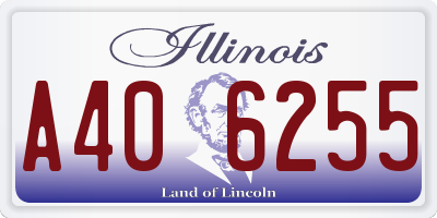 IL license plate A406255