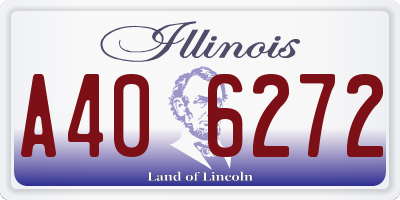 IL license plate A406272