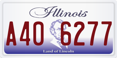 IL license plate A406277