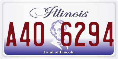 IL license plate A406294
