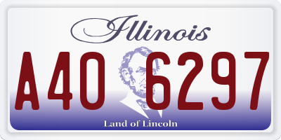 IL license plate A406297