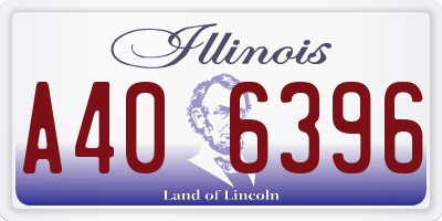 IL license plate A406396