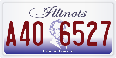 IL license plate A406527