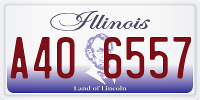 IL license plate A406557