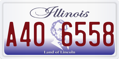 IL license plate A406558