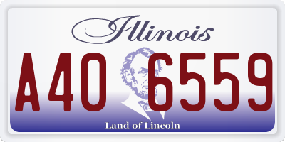 IL license plate A406559